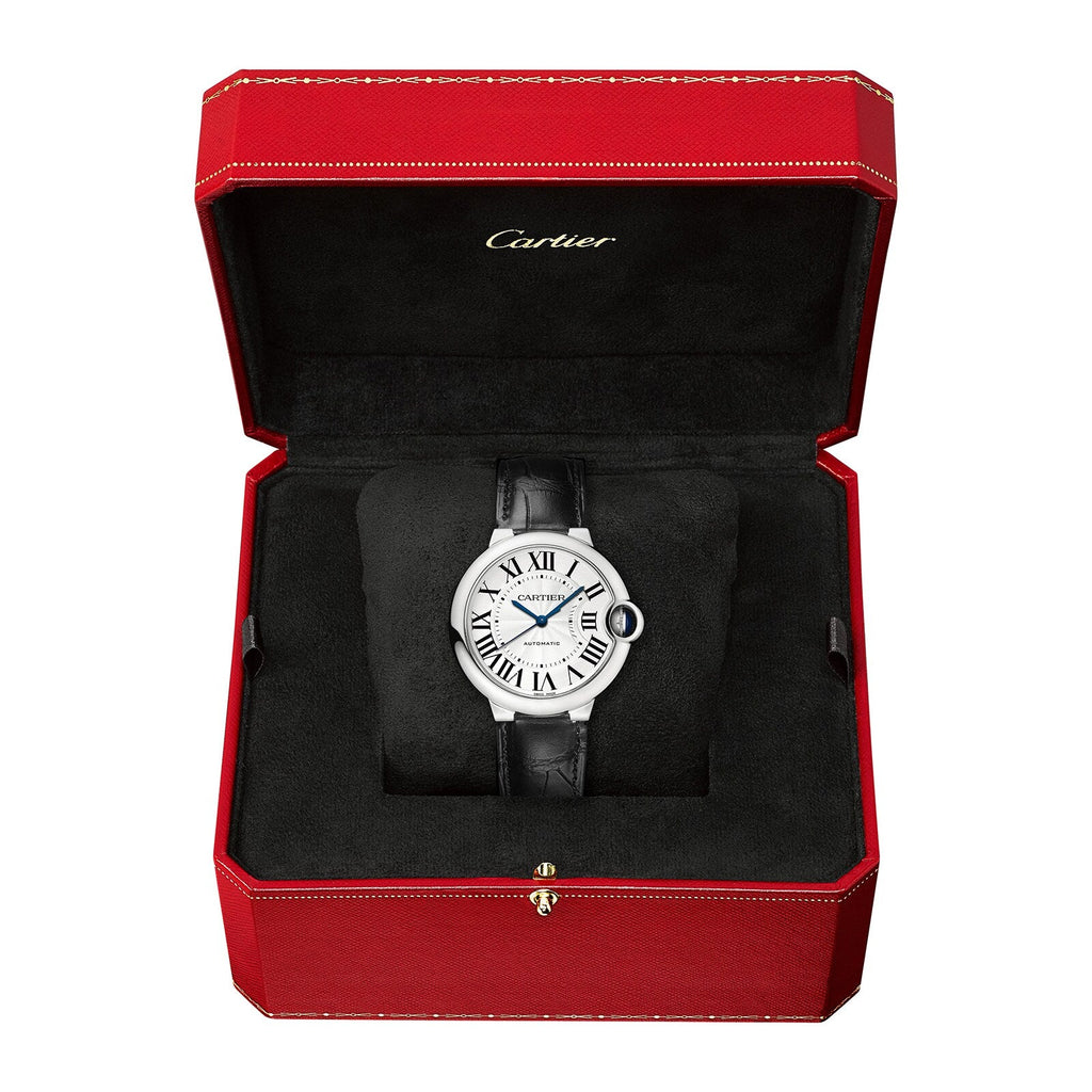 Ballon Bleu de Cartier 36 | 36mm, Steel, Alligator Leather, Silver Dial