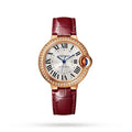 Ballon Bleu de Cartier 33 | 33mm, 18K Rose Gold, Alligator Leather, Silver Dial