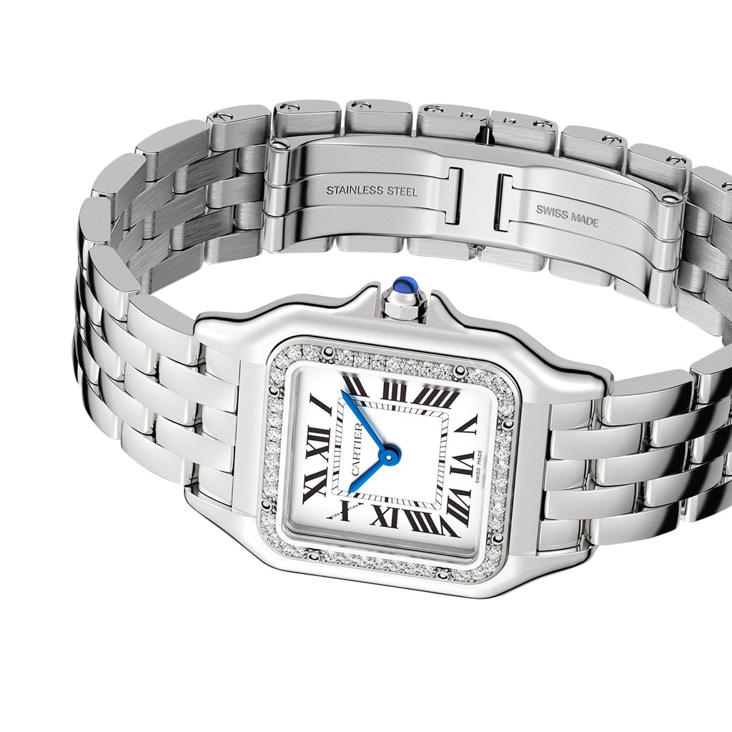Panthère de Cartier Medium Model | 27mm, Steel, Silver Dial, Ref. W4PN0018