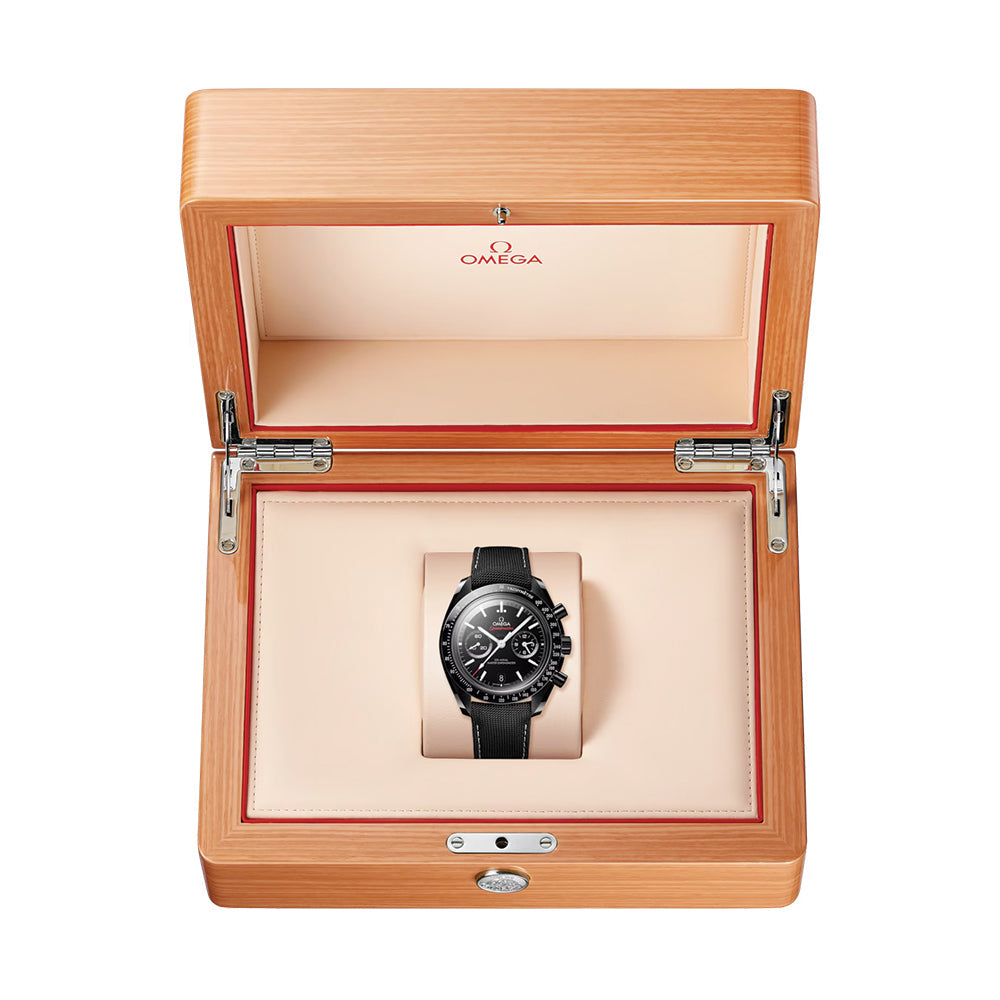 OMEGA Speedmaster Dark Side of the Moon Black Ceramic 44.25mm - Black on Fabric Strap