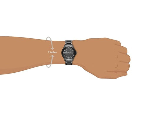 Armani Exchange Hampton AX7101 Men's Watch – Black Dial with Black Stainless Steel Bracelet