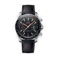 OMEGA Speedmaster Racing Chronograph 44.25mm - Black on Leather Strap